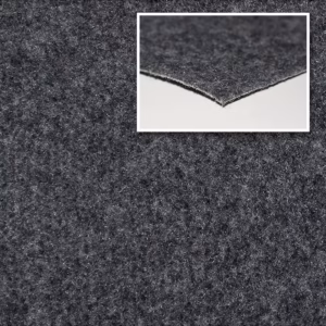 Nålfiltsmattan Uni-Velour Star - 2 meter, Grå melerad