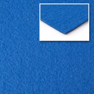 Nålfiltsmattan Uni-Velour Star - 2 meter, Klar Blå