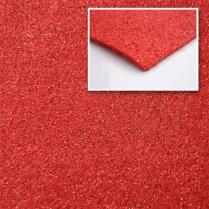 Nålfiltsmattan  Fair Glitter - 2 meter, Röd